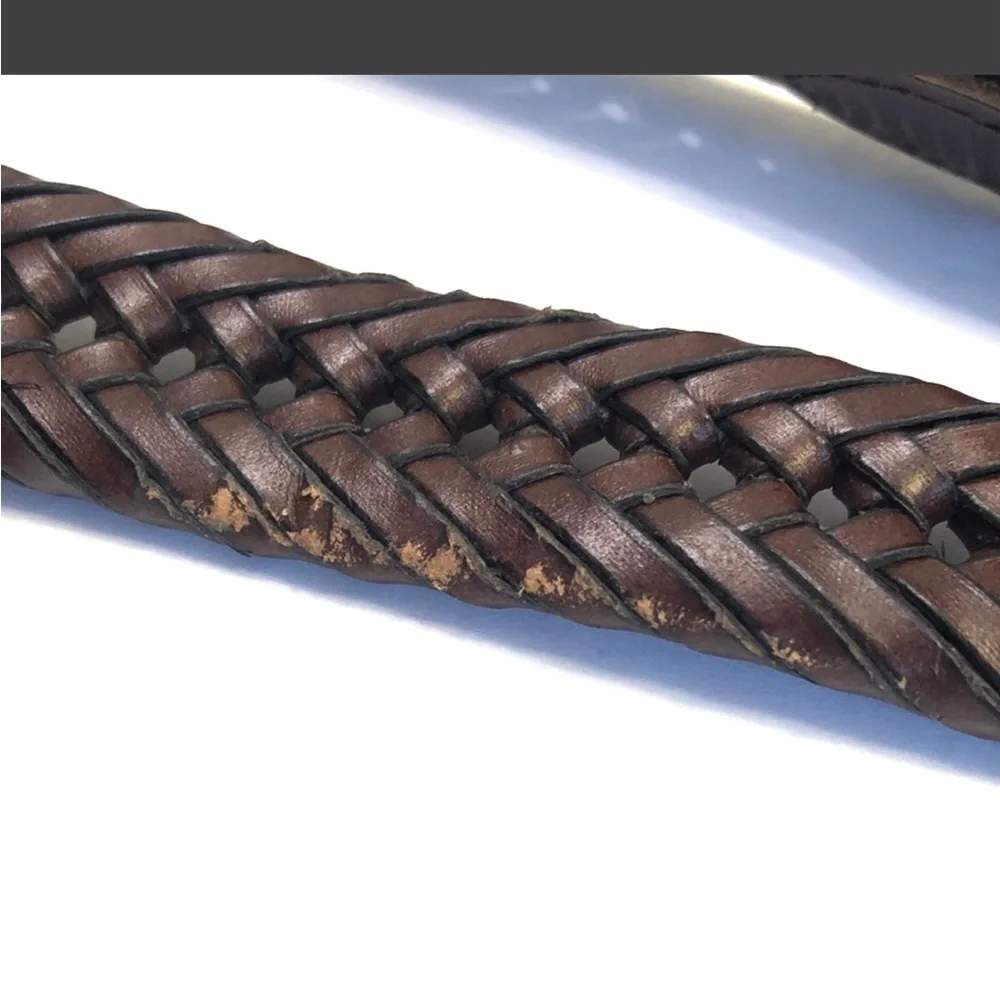 Men’s Braided Genuine Leather Belt size 40
